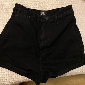 Urban outfitter high waisted black shorts